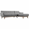 Modway Furniture Engage Right-Facing Sectional Sofa, Gray EEI-2119-GRY-SET